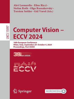 cover image of Computer Vision – ECCV 2024